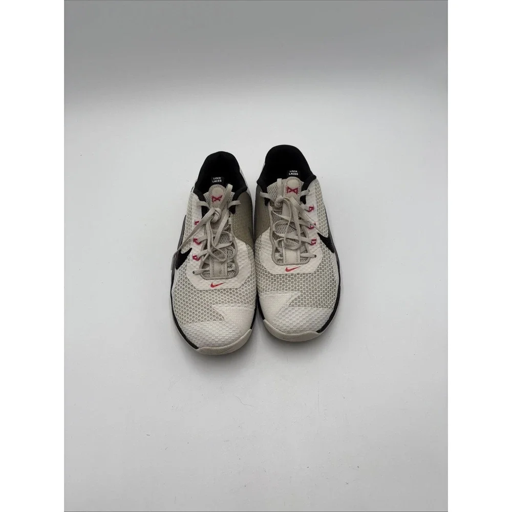 Nike Metcon Women's Size 8.5 Hyperlift White Mesh Tiger Stripe Side Lock Laces